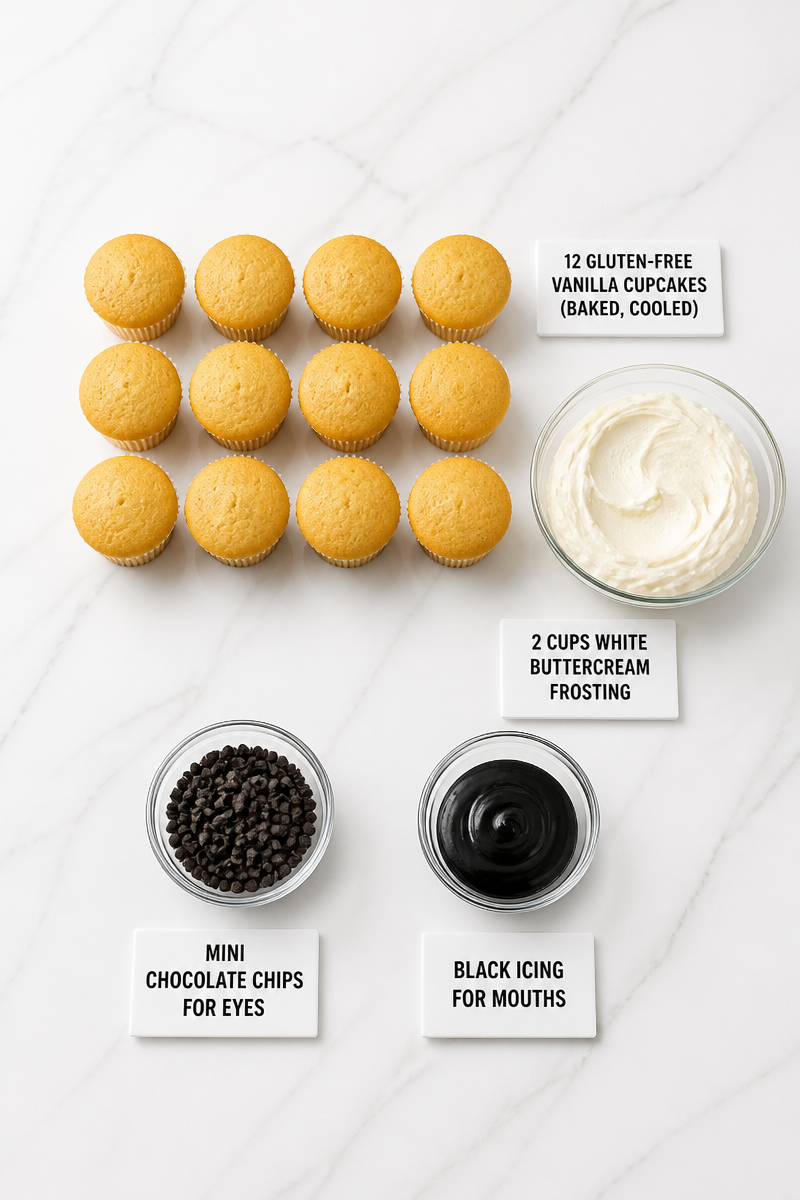 Gluten Free Ghost Cupcake Halloween