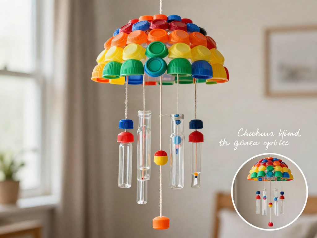 DIY Bottle Cap Jellyfish Wind Chime Transforms Recycled Bottle Caps into a Whimsical Ocean-Inspired Decoration ✨ Save this Project! 9 DIY Bottle Cap Jellyfish Wind Chime Transforms Recycled Bottle Caps into a Whimsical Ocean-Inspired Decoration ✨ Save this Project!