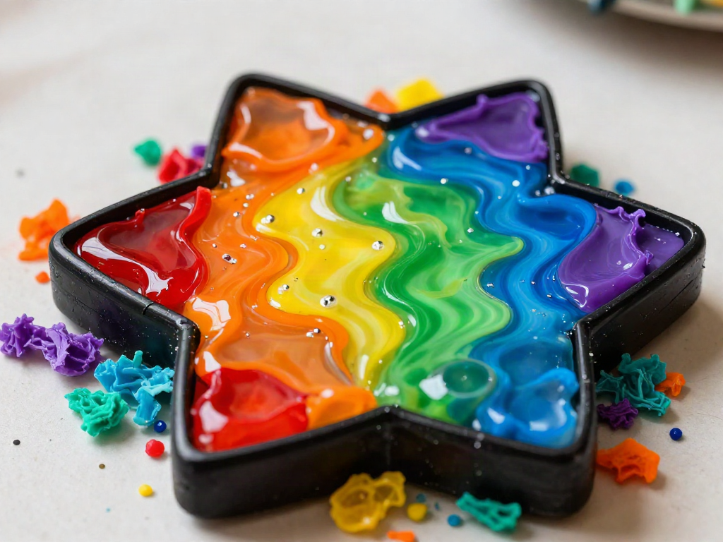 Melted crayons create a colorful flower suncatcher with a stained-glass look that glows when the sunlight shines through. 9 Melted crayons create a colorful flower suncatcher with a stained-glass look that glows when the sunlight shines through.