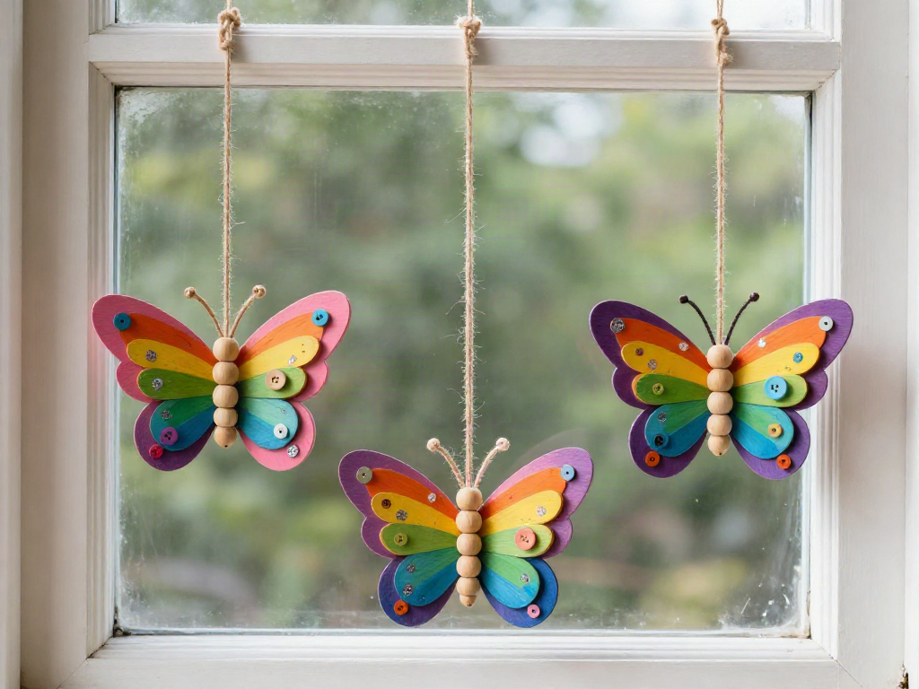 Paper shapes and colorful details come together to make a butterfly craft with a touch of playful magic. A fun project to try this weekend. 9 Paper shapes and colorful details come together to make a butterfly craft with a touch of playful magic. A fun project to try this weekend.