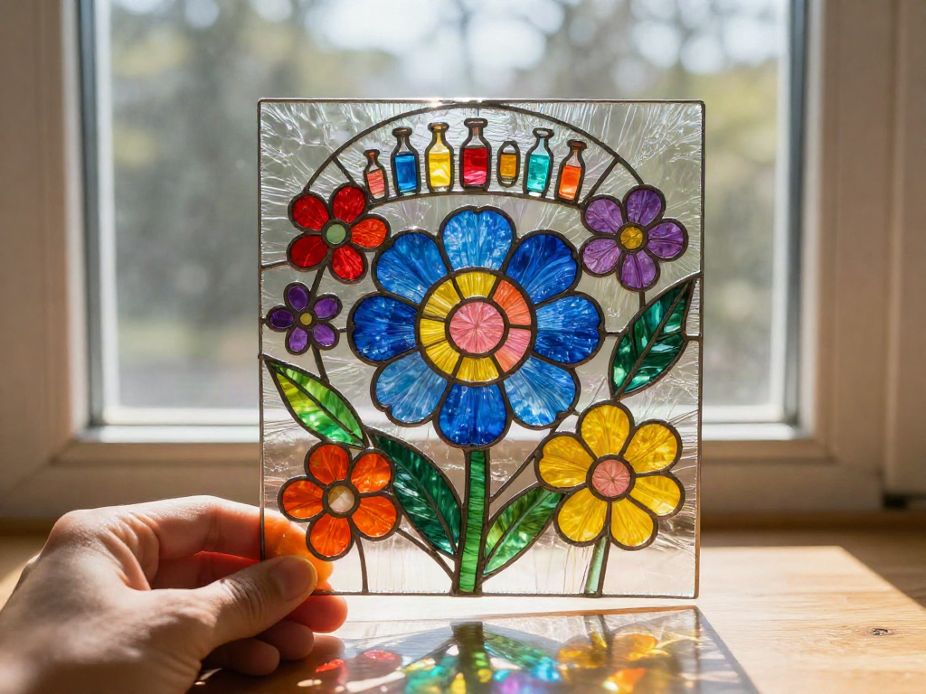 Stained glass glue window art creates vibrant translucent designs that shine beautifully in natural sunlight ✨ Save this project! #StainedGlass #GlueCraft #WindowArt #CreativeKids #DIYDecor #Colorful... 9 Stained glass glue window art creates vibrant translucent designs that shine beautifully in natural sunlight ✨ Save this project! #StainedGlass #GlueCraft #WindowArt #CreativeKids #DIYDecor #Colorful...