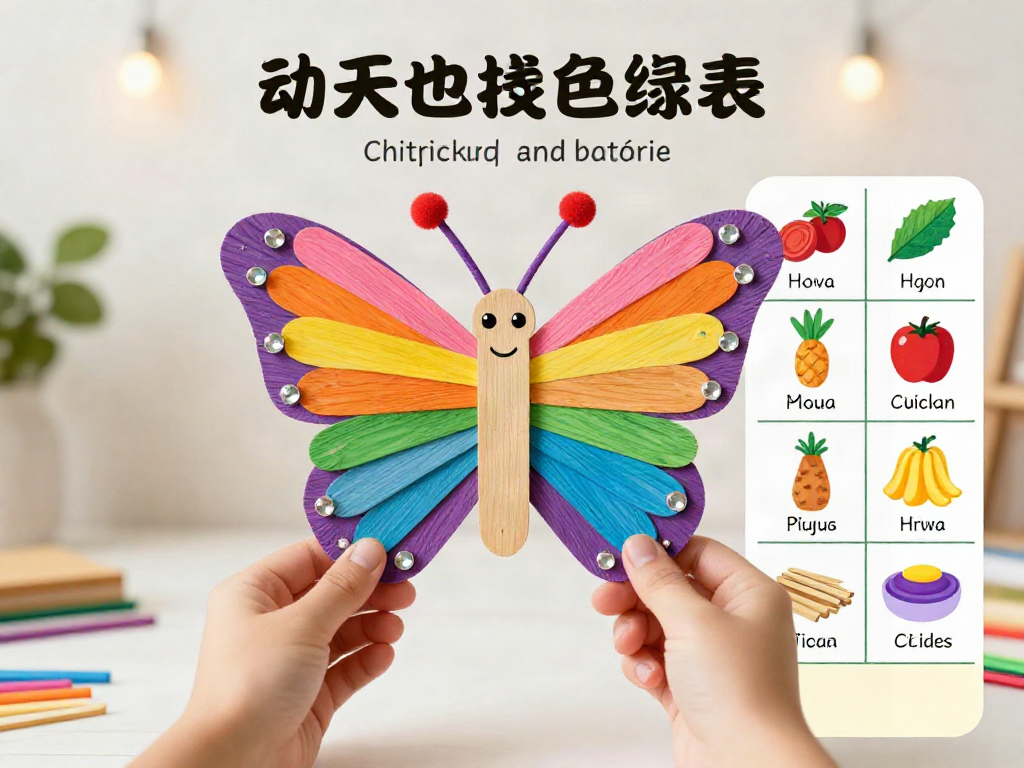 A popsicle stick mechanism brings this butterfly to life with gentle moving wings for a playful handmade project. Keep this idea for later. 7 A popsicle stick mechanism brings this butterfly to life with gentle moving wings for a playful handmade project. Keep this idea for later.