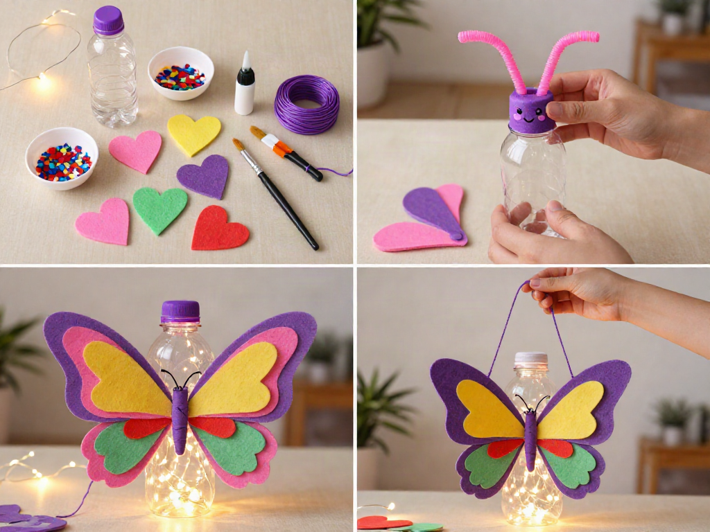 Old cardboard and plastic bottles can be transformed into a unique handmade lamp with a creative recycled design. 7 Old cardboard and plastic bottles can be transformed into a unique handmade lamp with a creative recycled design.
