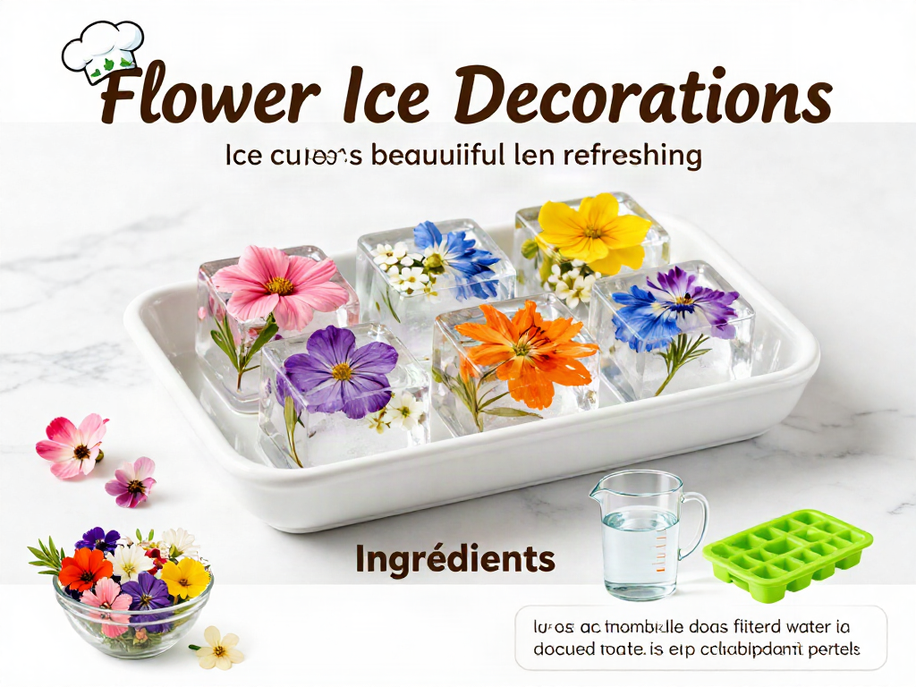 Flower Ice Decorations 7 Flower Ice Decorations