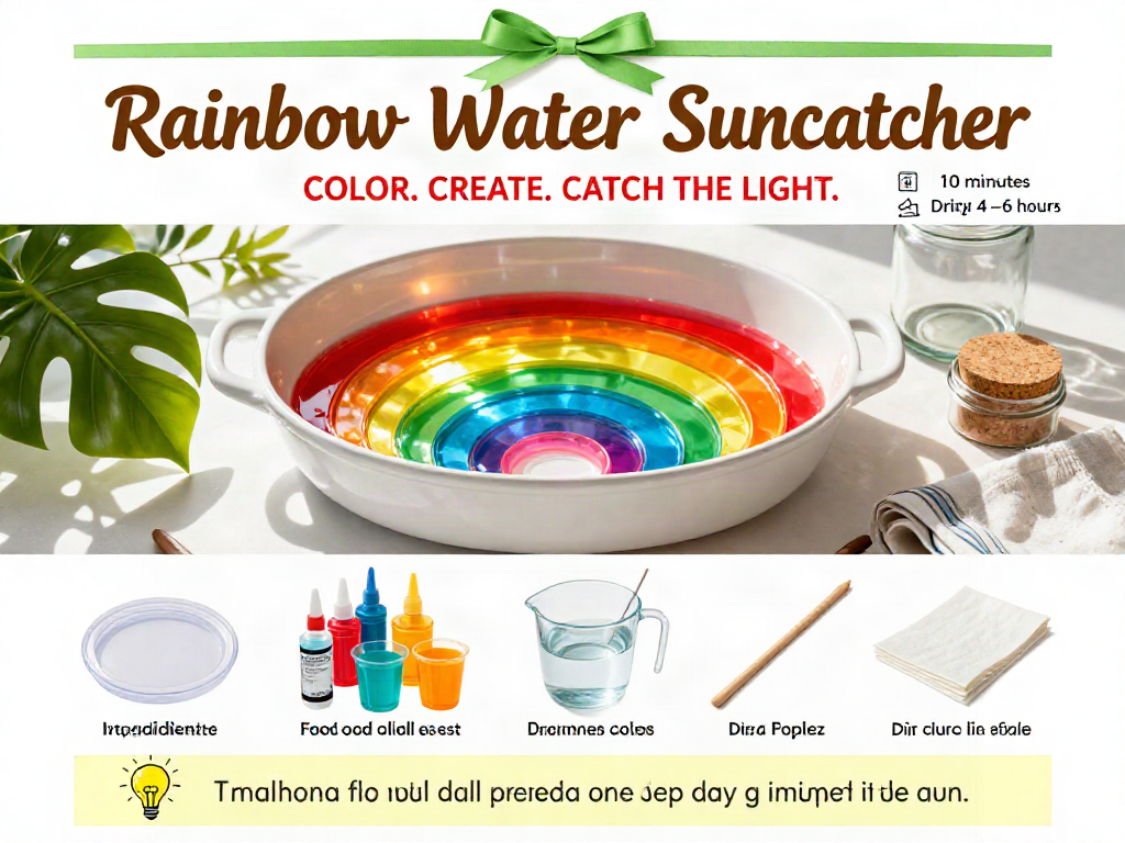 Rainbow Water Suncatcher 7 Rainbow Water Suncatcher