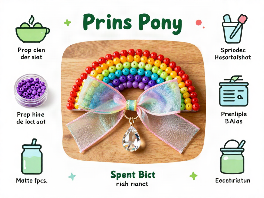 A mix of colorful pony beads and a crystal pendant creates a cheerful rainbow suncatcher that brightens any sunny window. 6 A mix of colorful pony beads and a crystal pendant creates a cheerful rainbow suncatcher that brightens any sunny window.