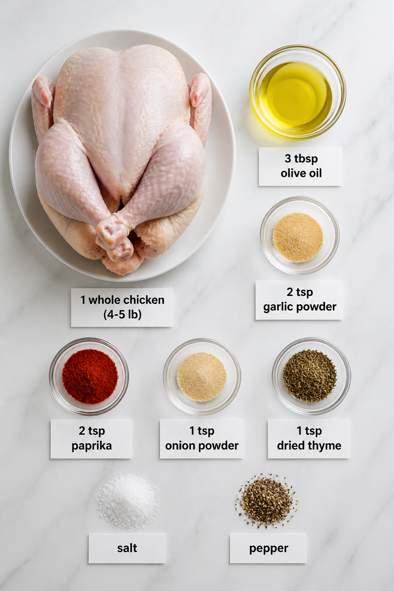 Air Fryer Whole Chicken Rotisserie Style