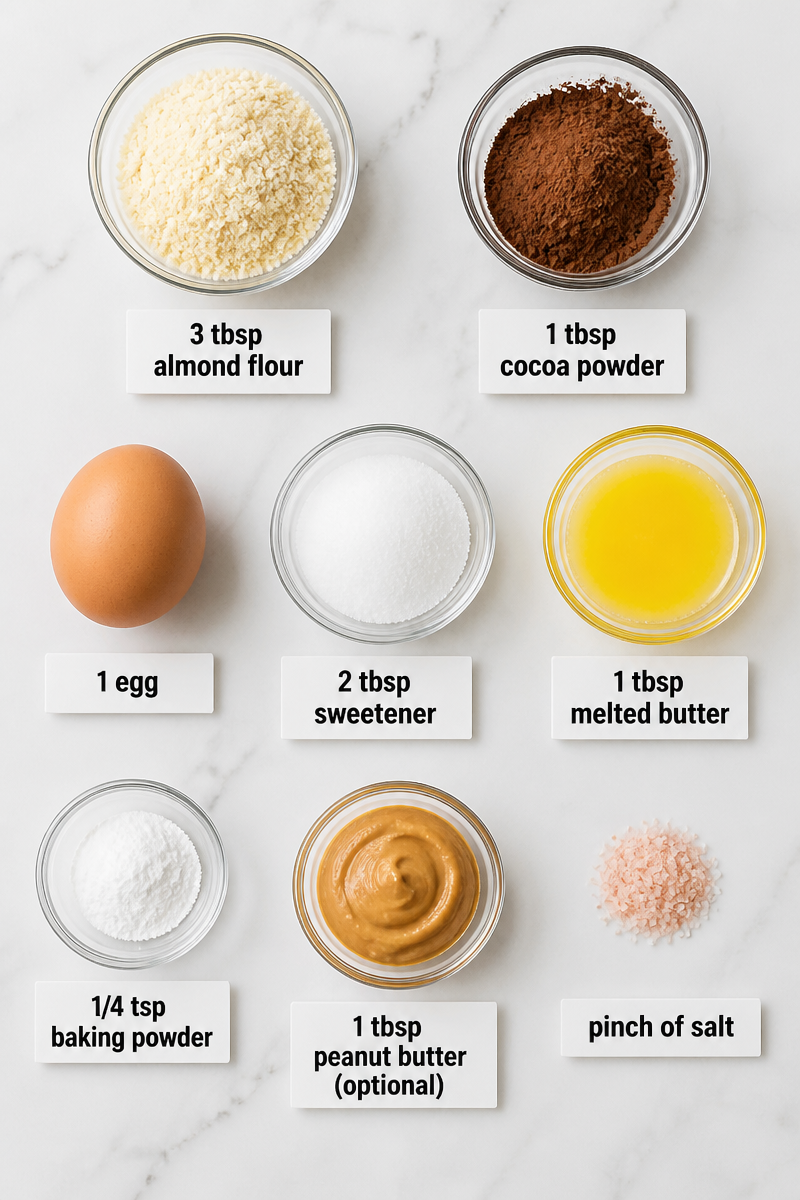 Keto Mug Cake Three Ways