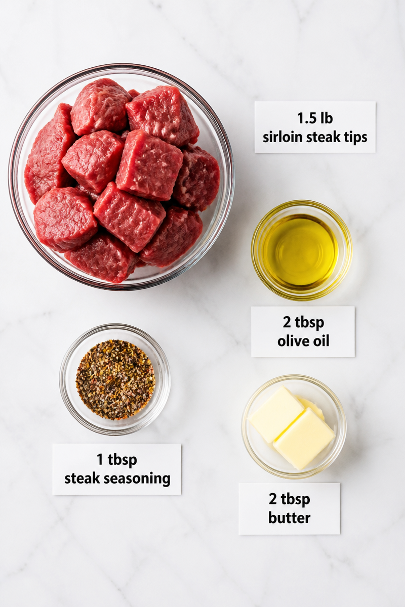 Sirloin Steak Tip Four Ingredient Recipe