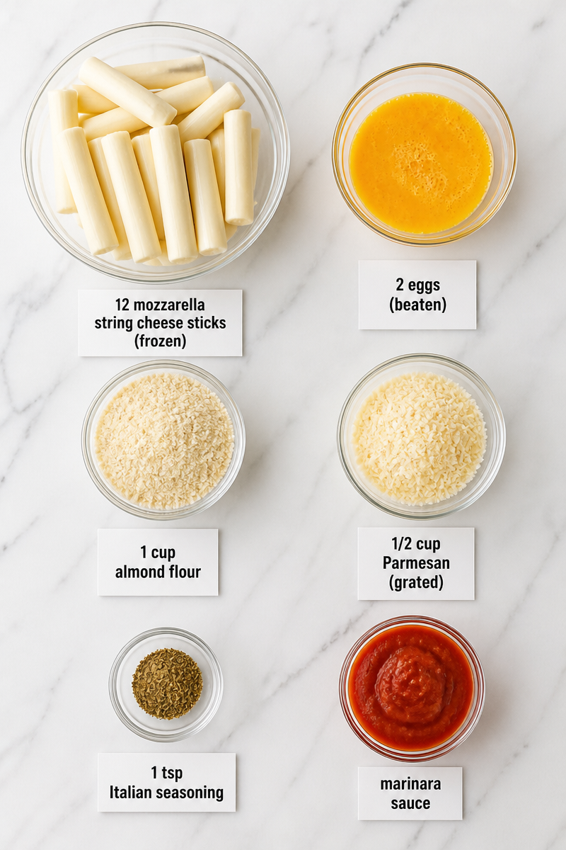 Double Coated Air Fryer Mozzarella Stick