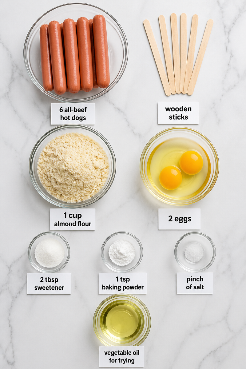 Almond Flour Crispy Corn Dog Bite