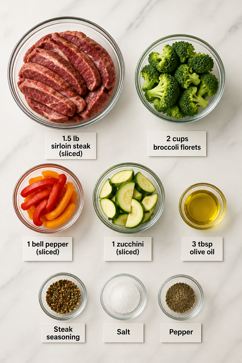 Ninja Foodi Steak Vegetable Bowl