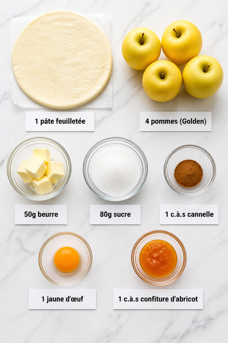Tarte fine aux pommes caramélisées