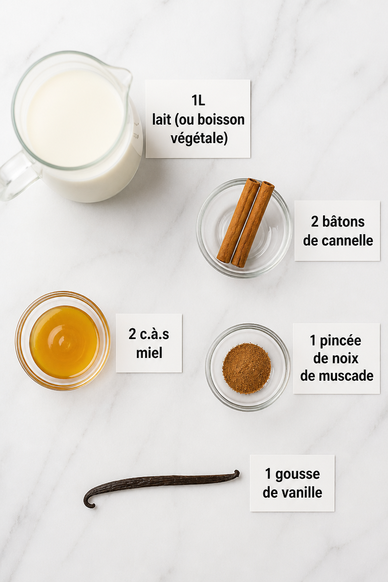 Boisson chaude à la cannelle automnale