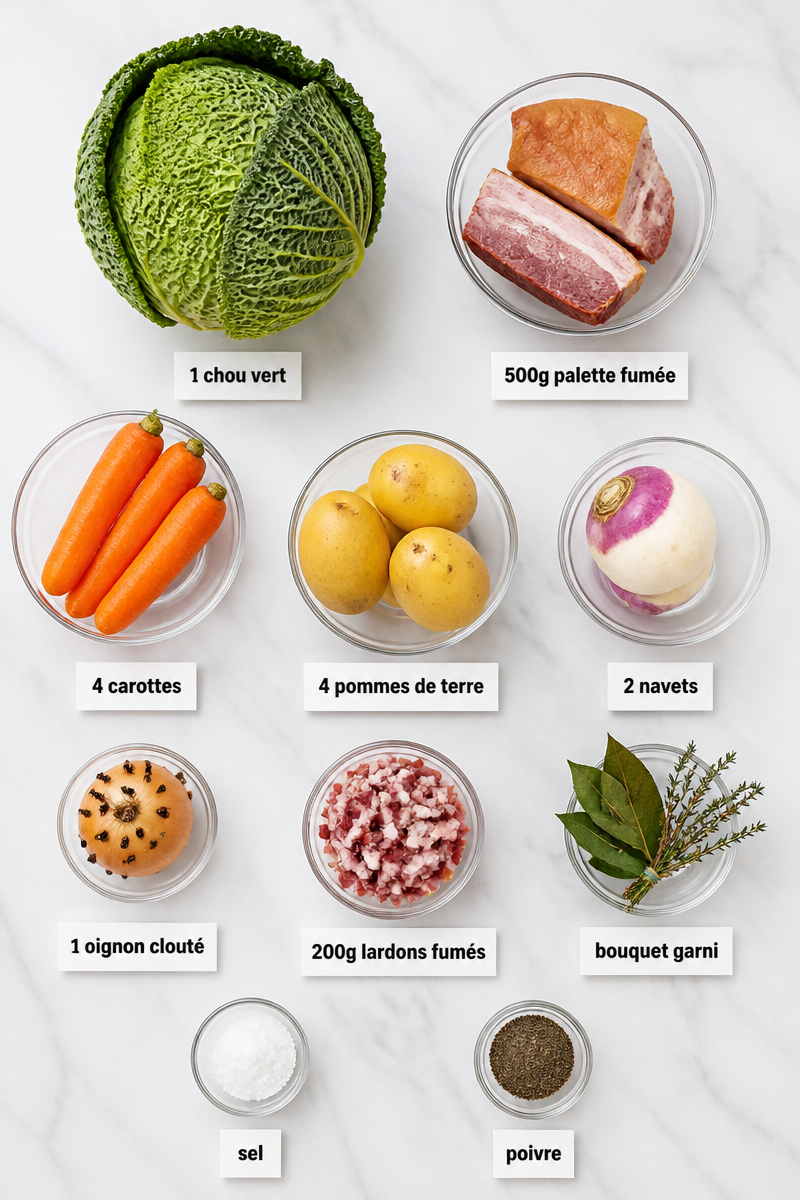 Potée au chou vert fumé