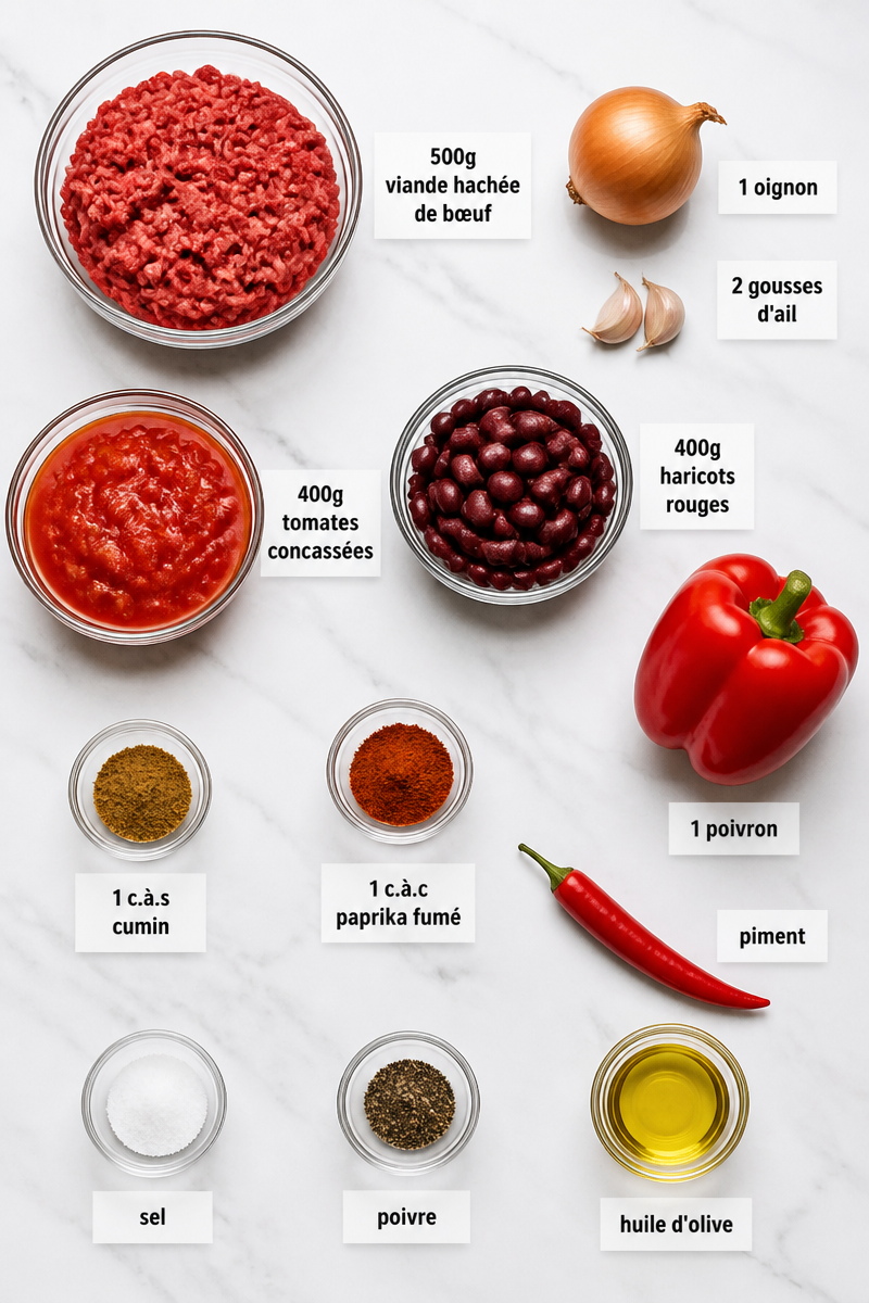 Chili con carne pour soirée Halloween