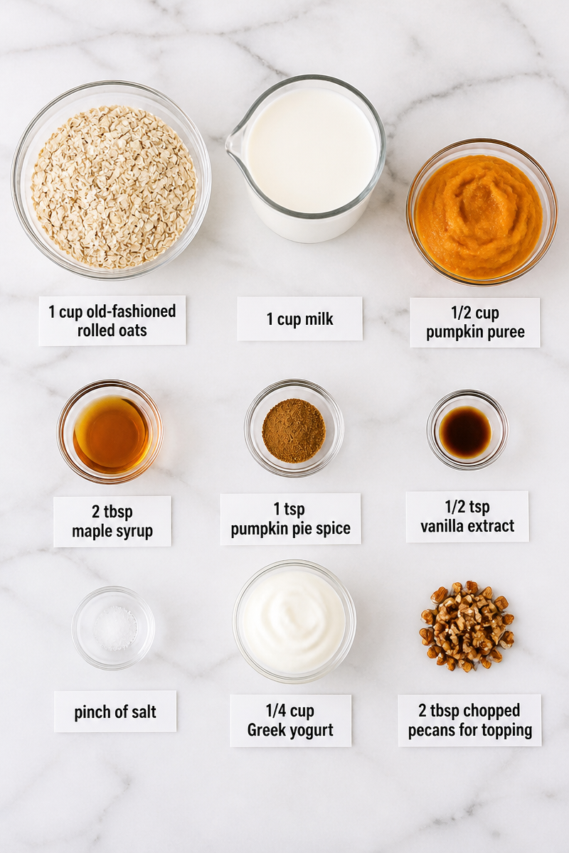 Pumpkin Spice Overnight Oats Jar Pumpkin Spice Overnight Oats Jar