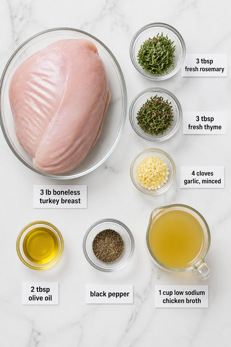 Herb Roasted Turkey Breast Low Sodium