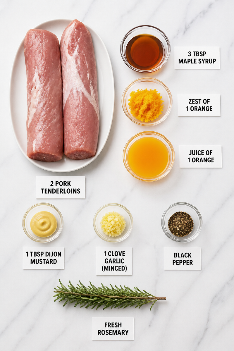 Maple Orange Glazed Pork Tenderloin Roast
