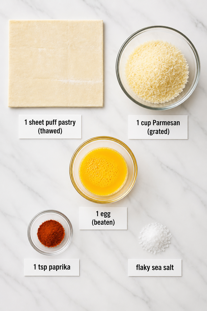 Five Ingredient Parmesan Cheese Straw