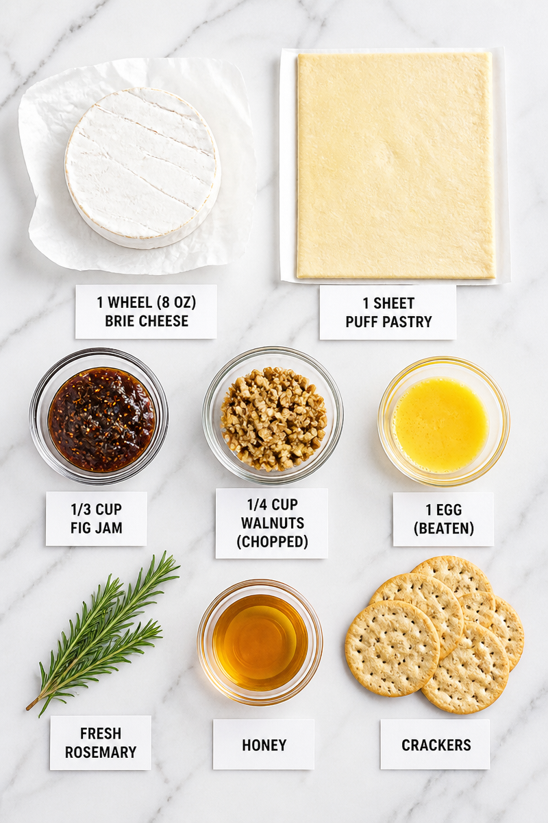 Baked Brie Puff Pastry Sauvignon Blanc