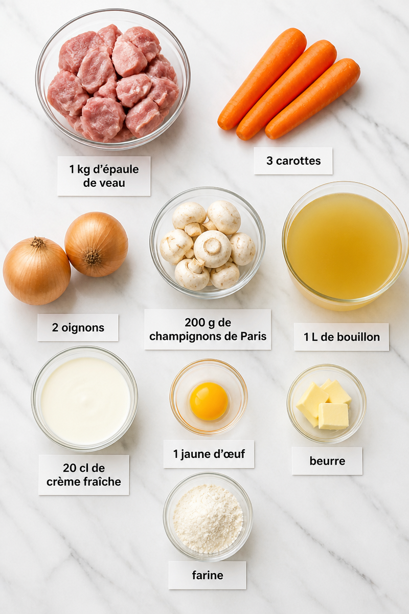 Blanquette De Veau Traditionnelle Riz Basmati
