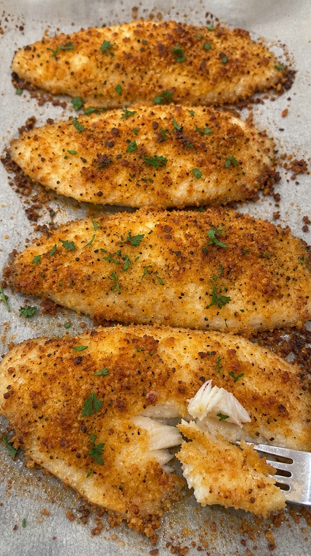 Parmesan Crusted Tilapia
