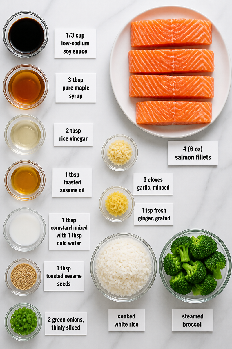 Baked Teriyaki Glazed Salmon Fillet