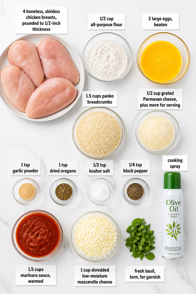 Air Fryer Chicken Parmesan Cutlet