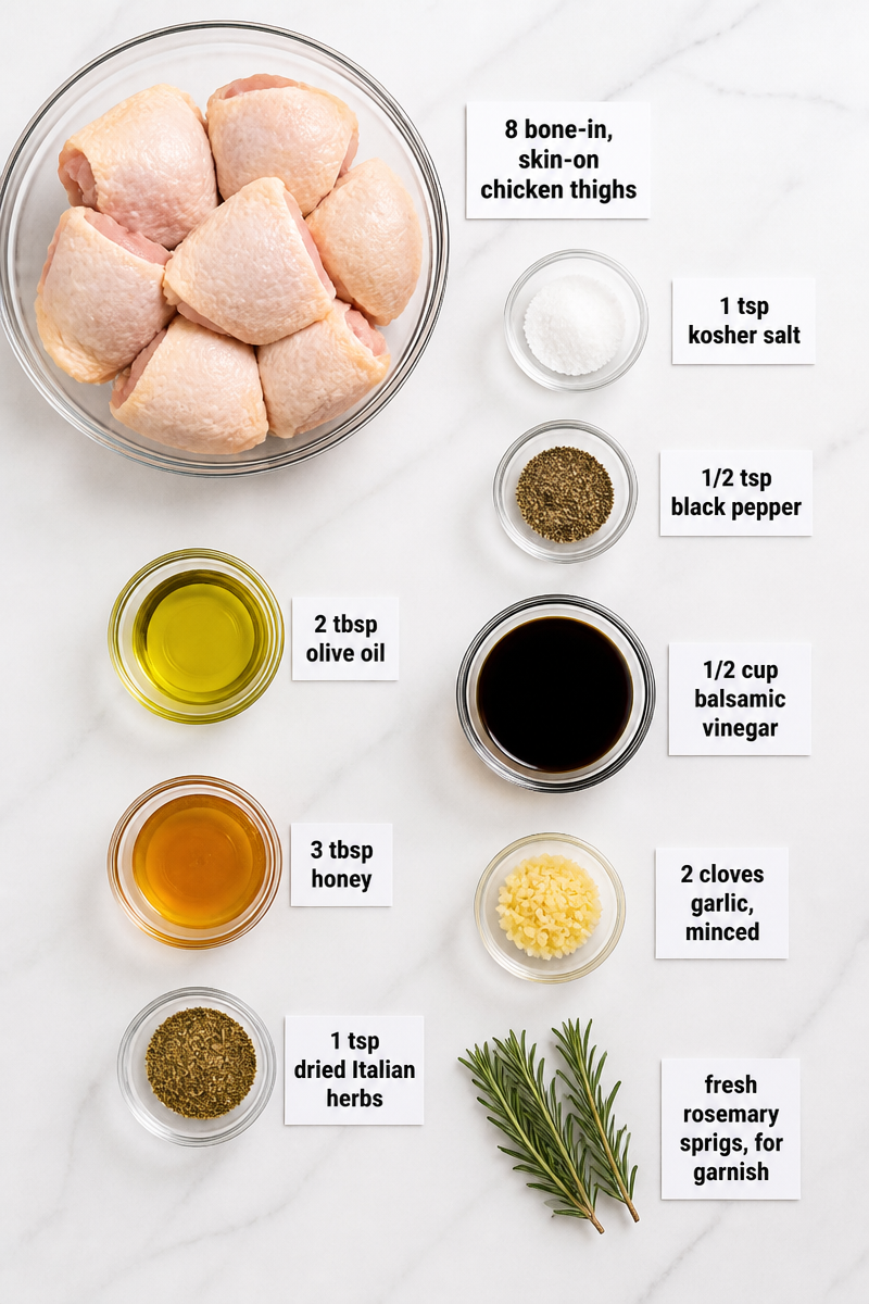 Baked Chicken Thigh Balsamic Glaze