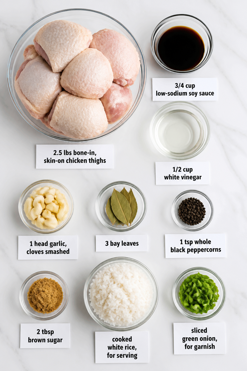 Slow Cooker Chicken Adobo Filipino