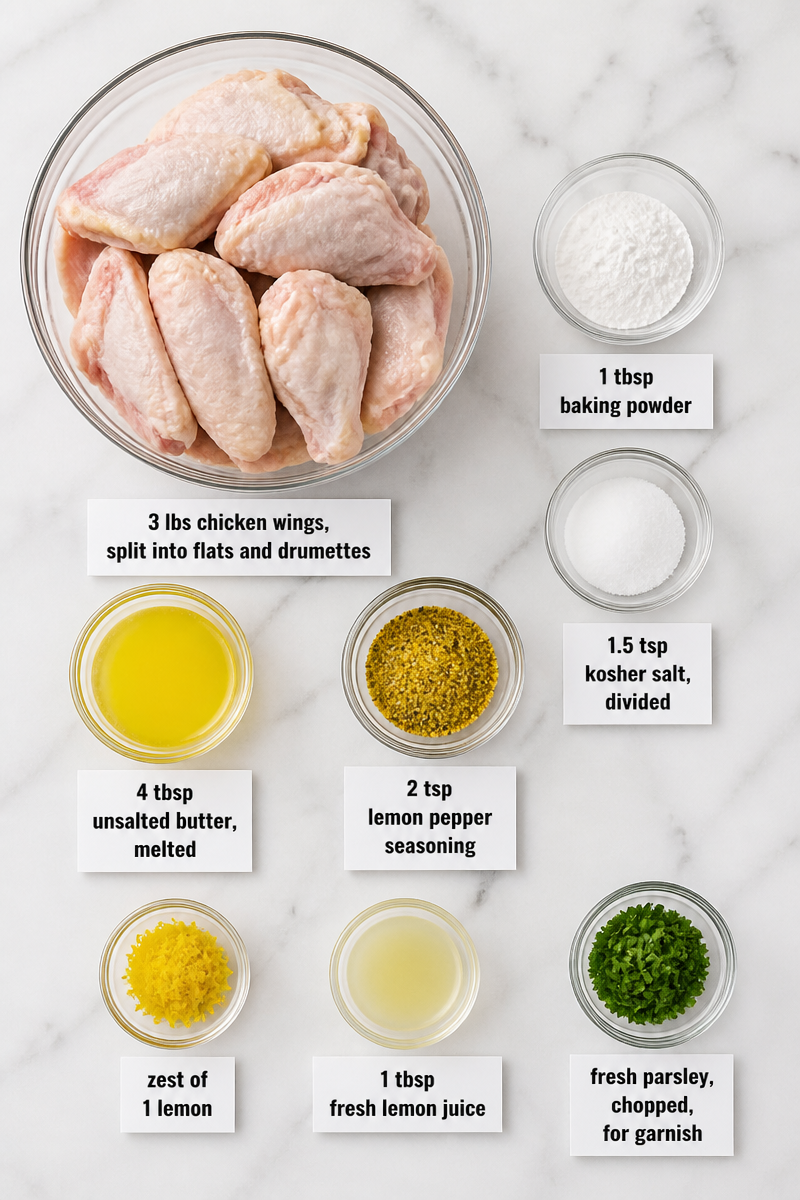 Crispy Baked Lemon Pepper Wing
