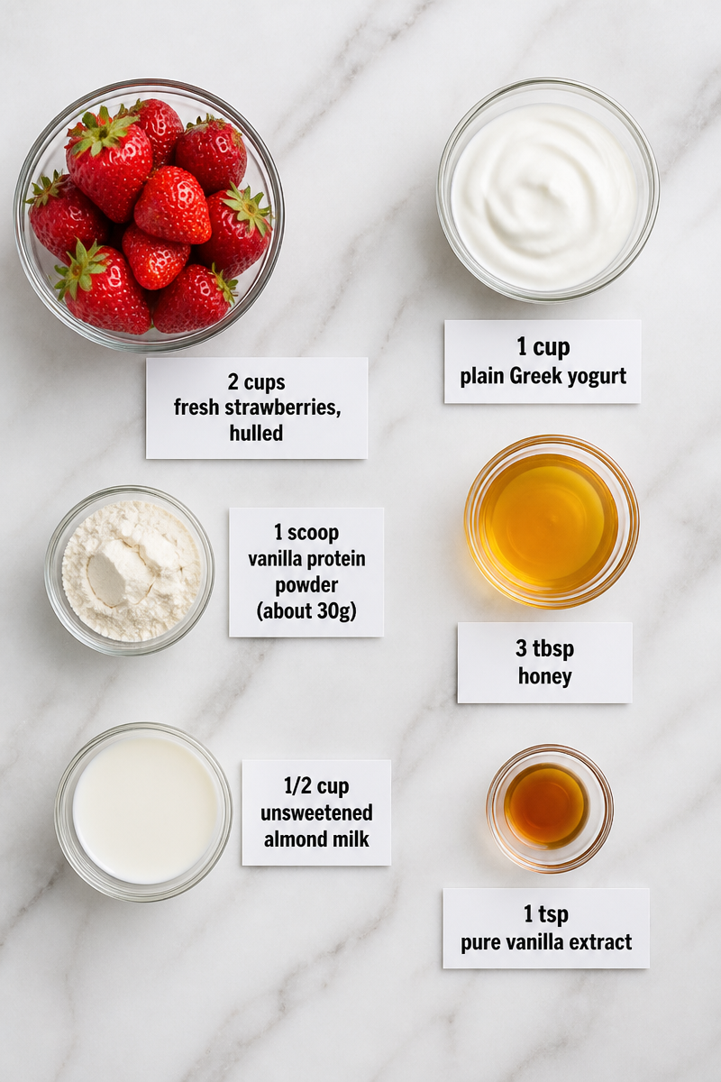 High Protein Strawberry Protein Popsicle