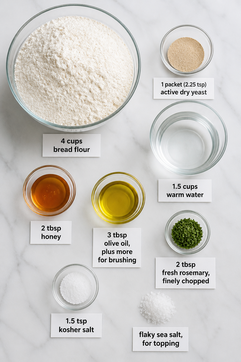 Baked Rosemary Sea Salt Dinner Roll