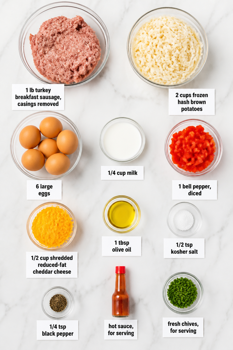 High Protein Turkey Sausage Breakfast Bowl