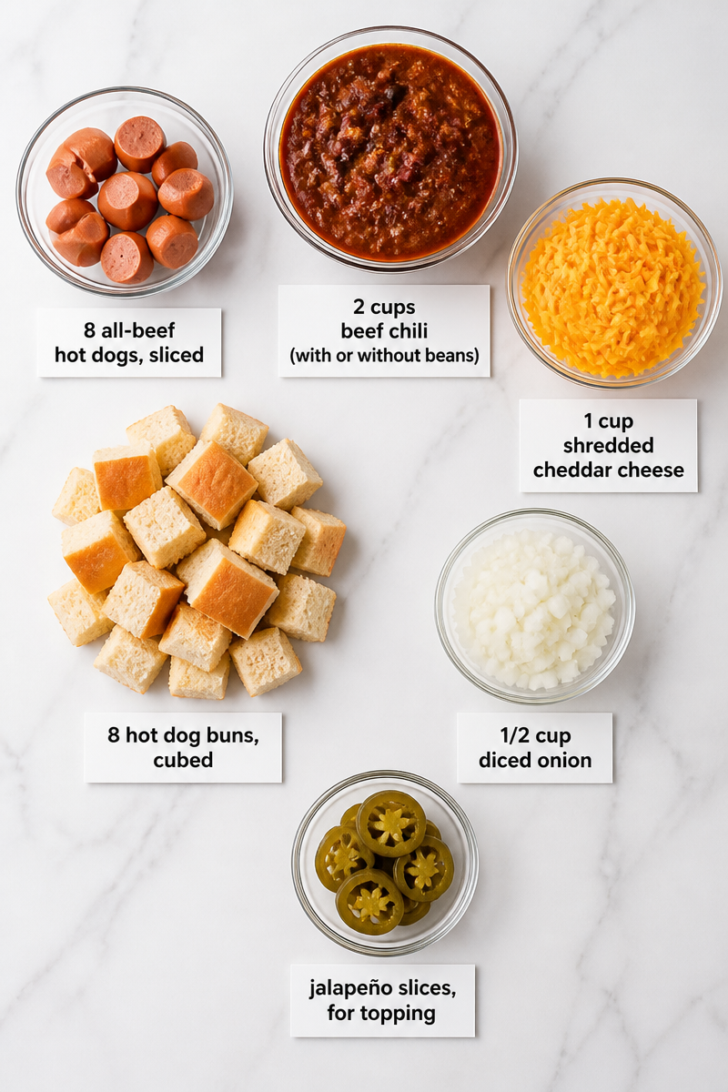 Chili Cheese Dog Bake Casserole