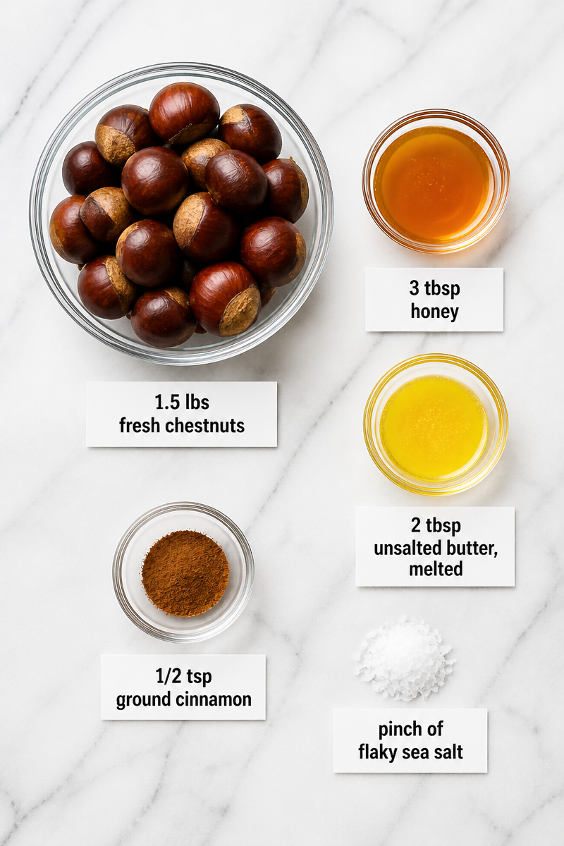 Roasted Chestnut Honey Glaze Snack