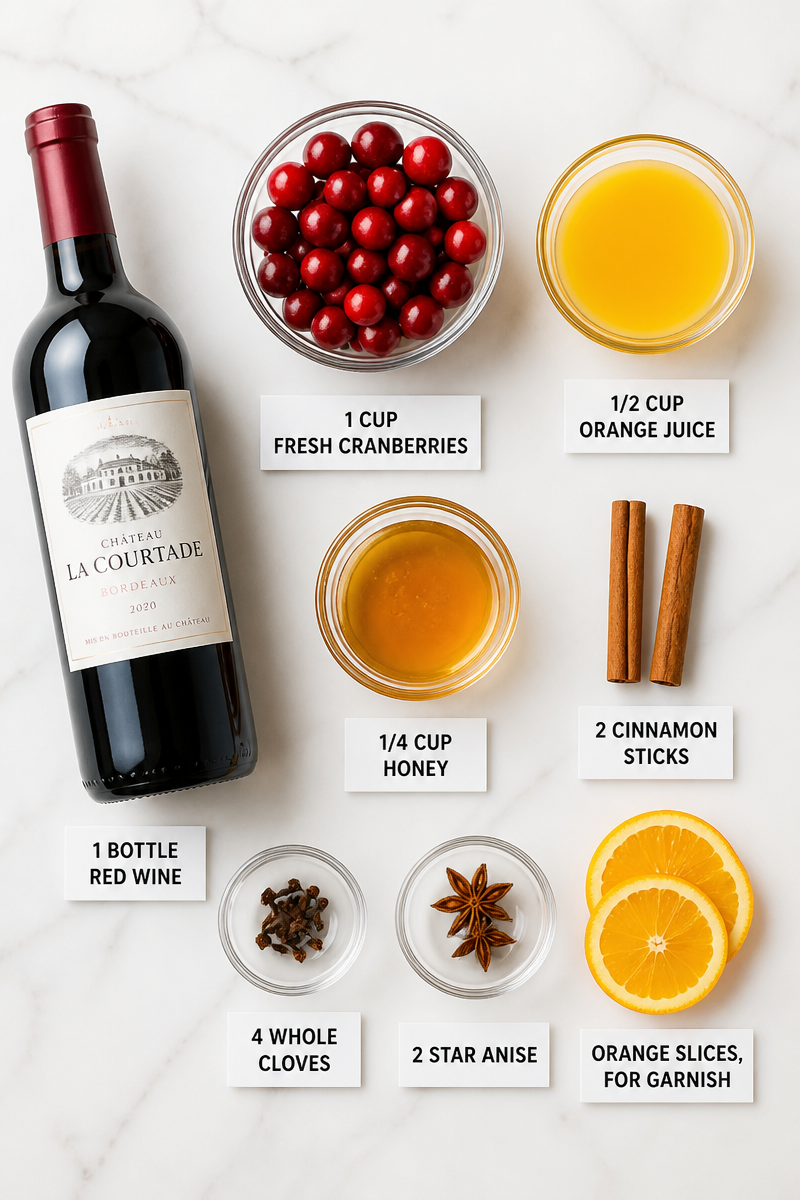 Mulled Wine Spiced Cranberry Drink