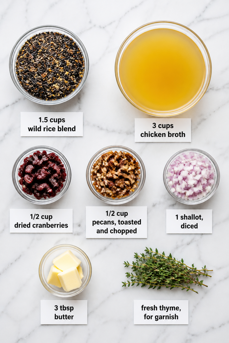 Wild Rice Pilaf Cranberry Pecan
