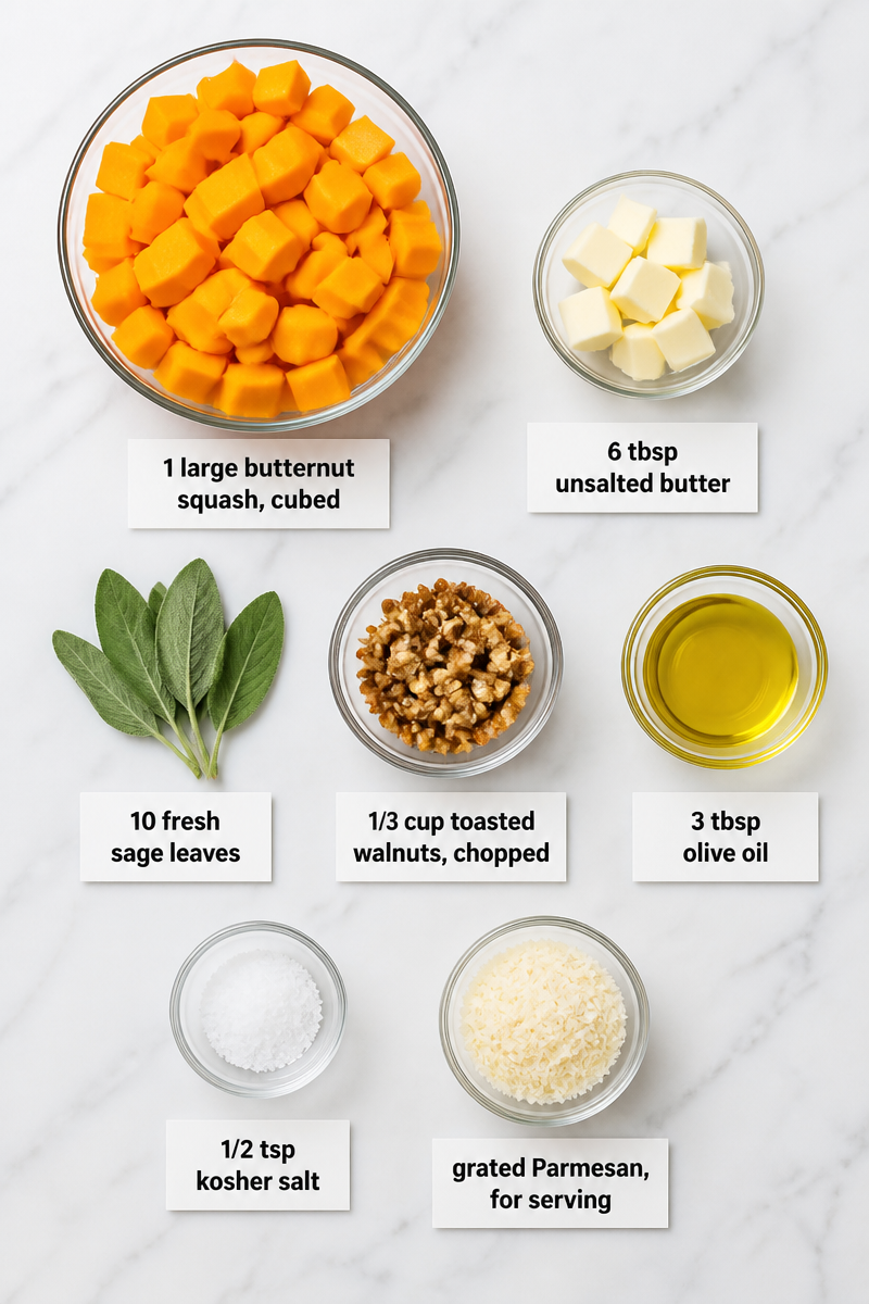 Roasted Squash Sage Brown Butter