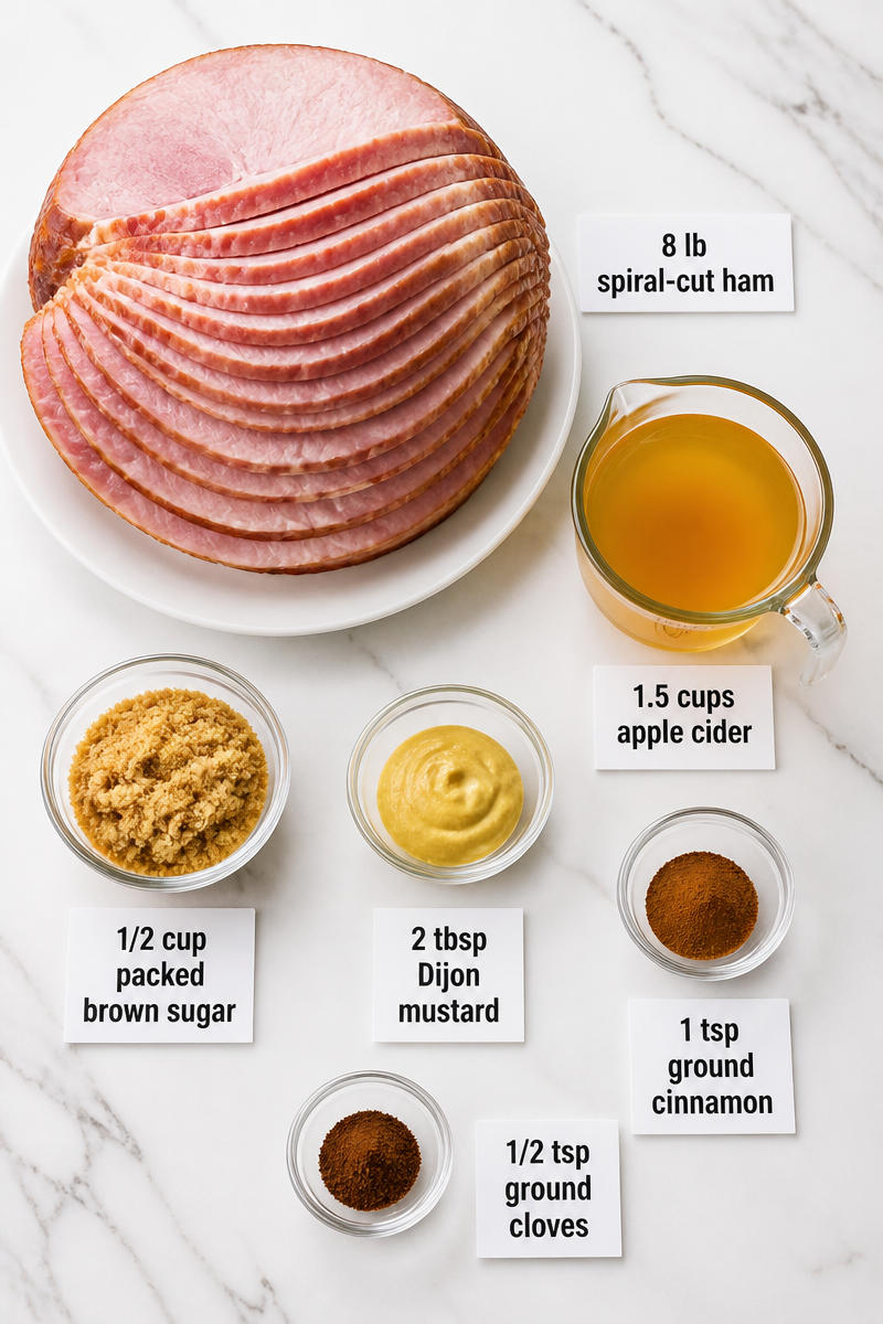 Apple Cider Glazed Spiral Ham