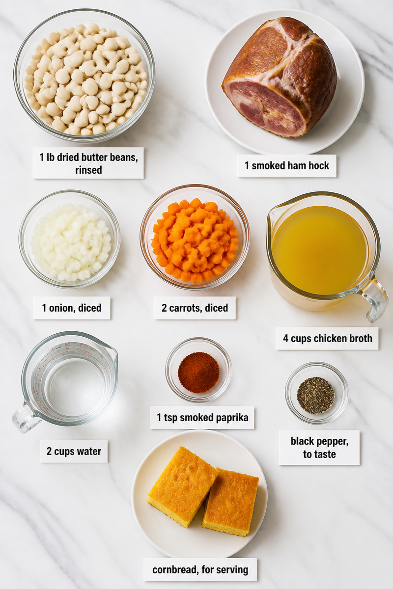 Slow Cooker Butter Bean Ham Hock