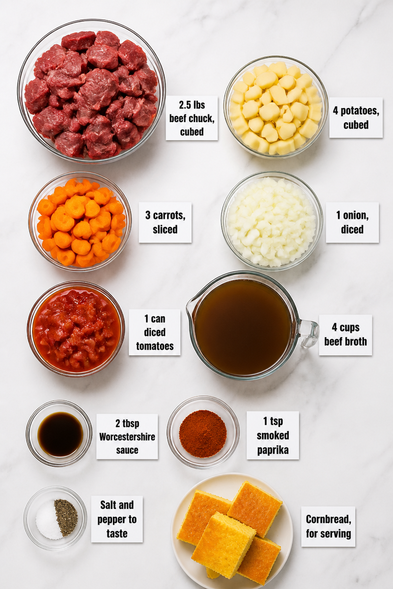 Slow Cooker Beef Chuck Wagon Stew