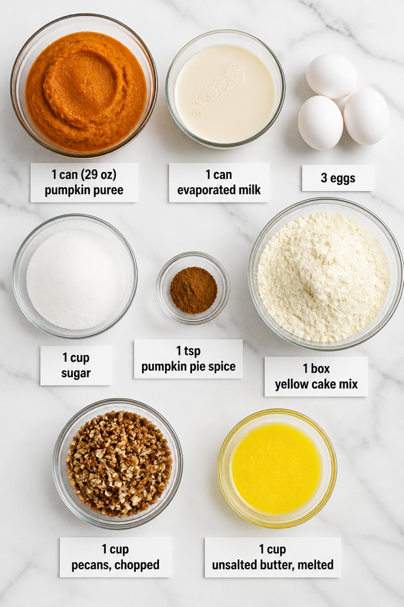 Baked Pumpkin Crunch Cake Layer