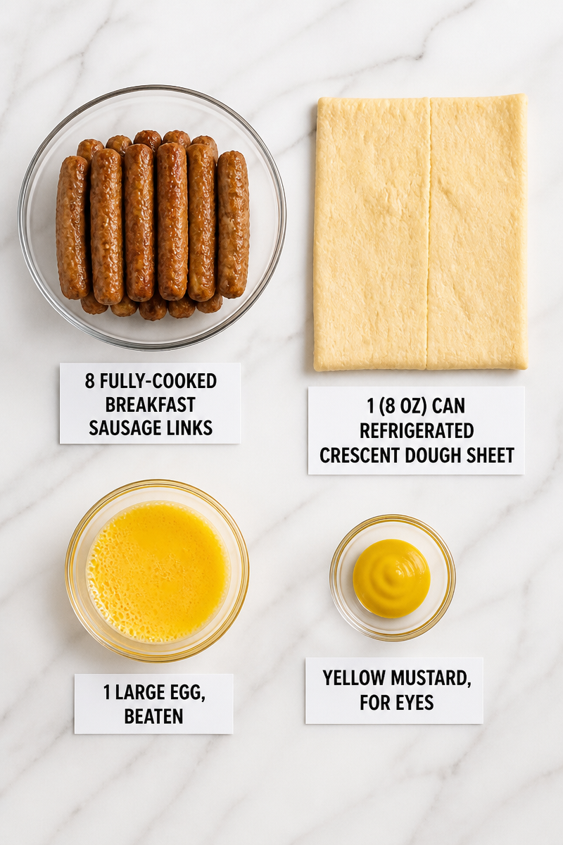Mummy Breakfast Sausage Roll-Ups Recipe