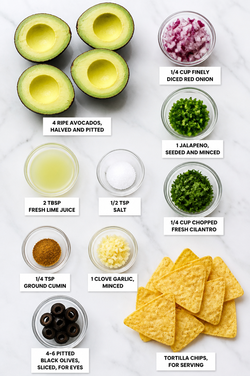 Monster Guacamole Halloween Dip Bowl