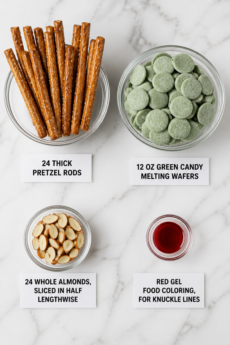 Witch Finger Pretzel Snack Sticks