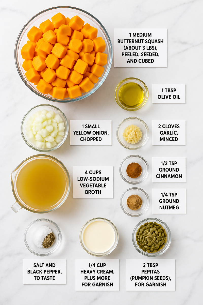 Butternut Squash Halloween Harvest Soup
