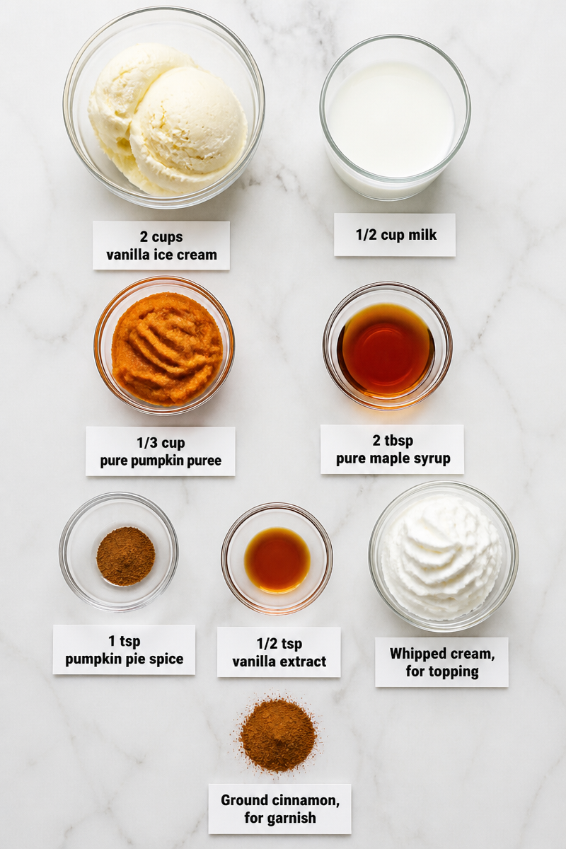 Pumpkin Spice Halloween Milkshake Recipe