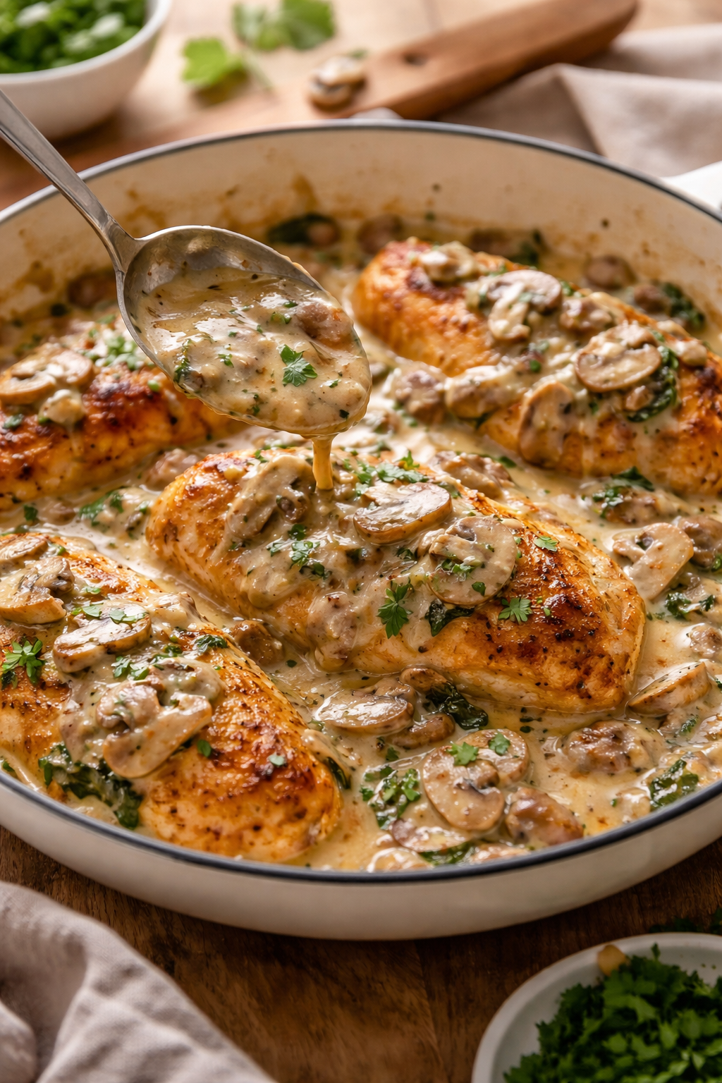 Creamy Mushroom Chicken